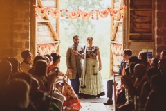 Kejal & Matt ensured they represented both their heritages by having a fabulous fusion rustic Indian country wedding at The Green in Cornwall.