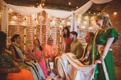 Kejal & Matt ensured they represented both their heritages by having a fabulous fusion rustic Indian country wedding at The Green in Cornwall.