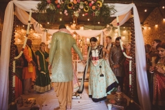 Kejal & Matt ensured they represented both their heritages by having a fabulous fusion rustic Indian country wedding at The Green in Cornwall.