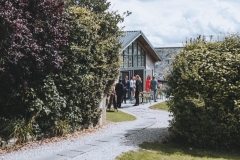 The Green Room Bar terrace with guests mingling